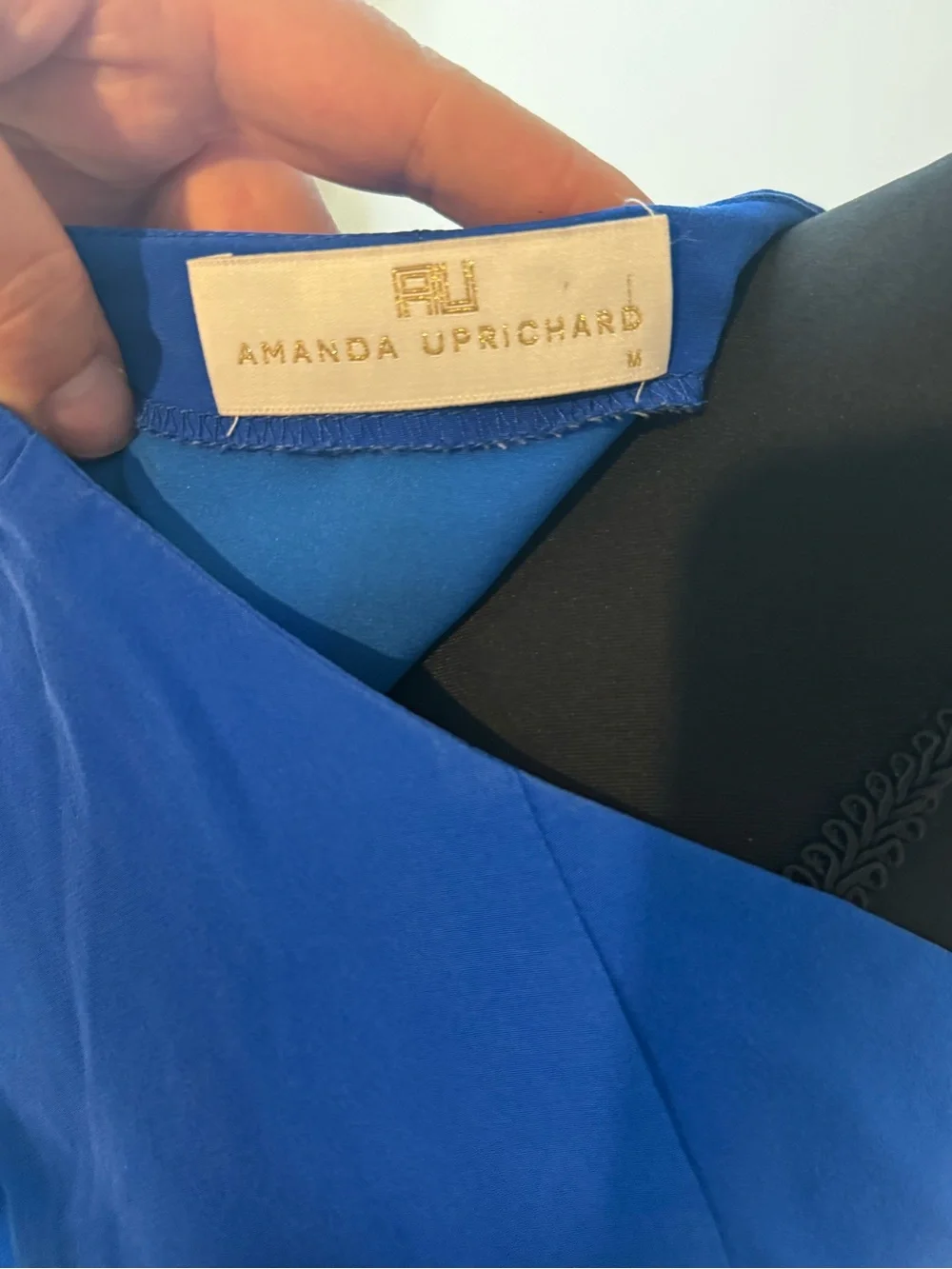 Amanda Uprichard Silk Royal Blue Shift Dress| Made in USA - Picture 3 of 5